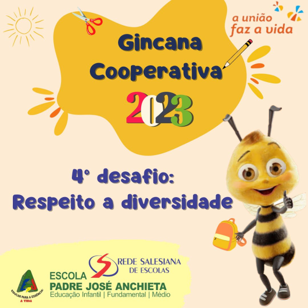 4° Desafio: Respeito a diversidade.  1° Ano do Ensino Fundamental I. Professora Maria Cristina