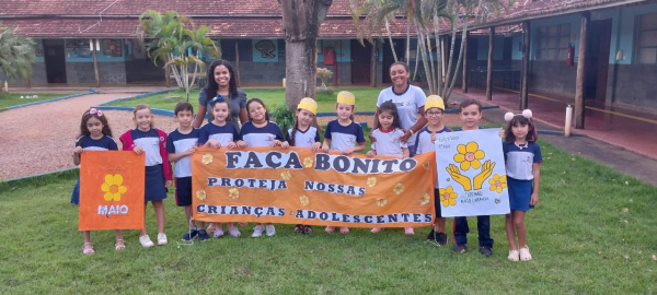 Faça bonito! Proteja nossas crianças e adolescentes. 🧡