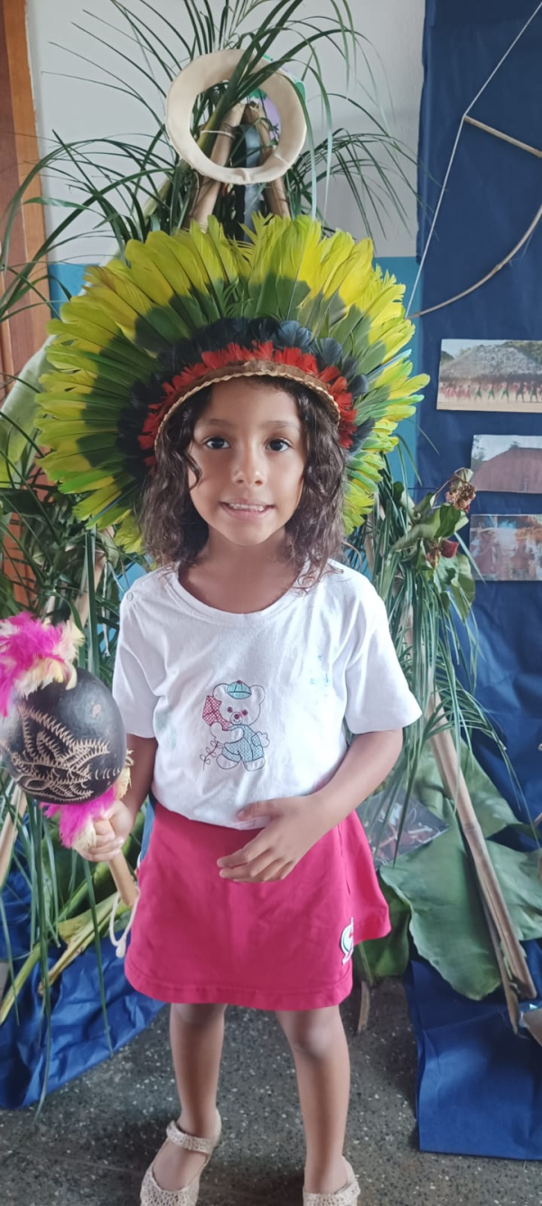 Dia dos povos ind&iacute;genas.✨  Turma do n&iacute;vel II.