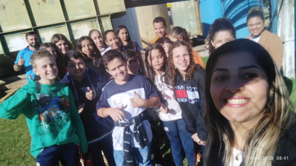 Aula a campo no DAE de Araputanga