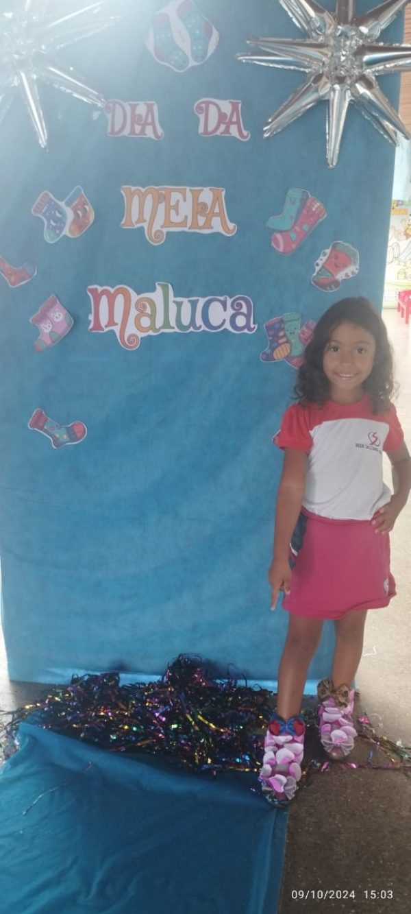 Semana das Crianças: desafio da meia maluca. ✨  Nível II A.🥰