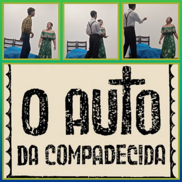 Encenação trecho da obra Auto da Compadecida
