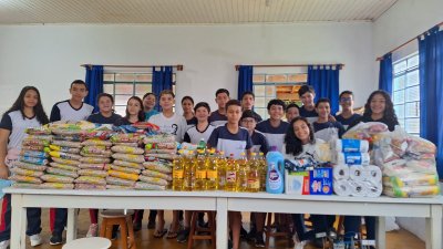 Campanha da Páscoa Solidária da escola Padre José de Anchieta. ✨